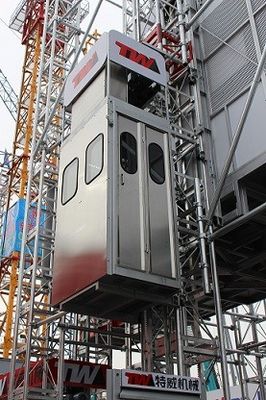15kw 250m 40m/min 건축 현장 인버터와 함께 재료를위한 승강기