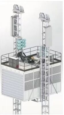 8000kg 공사 현장 승강기, 37kw 건설 스키프 엘리베이터 CE 승인