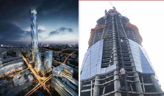 굽은 모터 건설 승강기