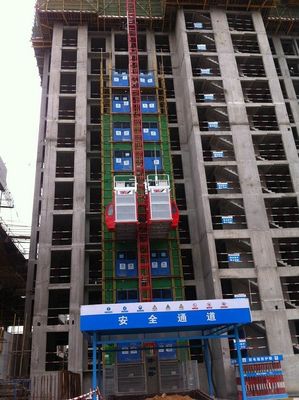 건설 현장 110kW 300m 랙 앤 피니언 건설 승강기